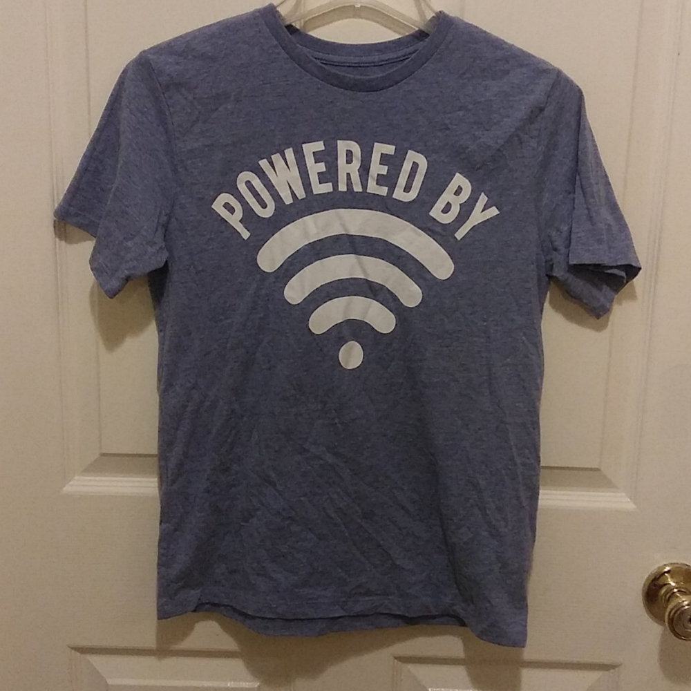 Blue powered by tee